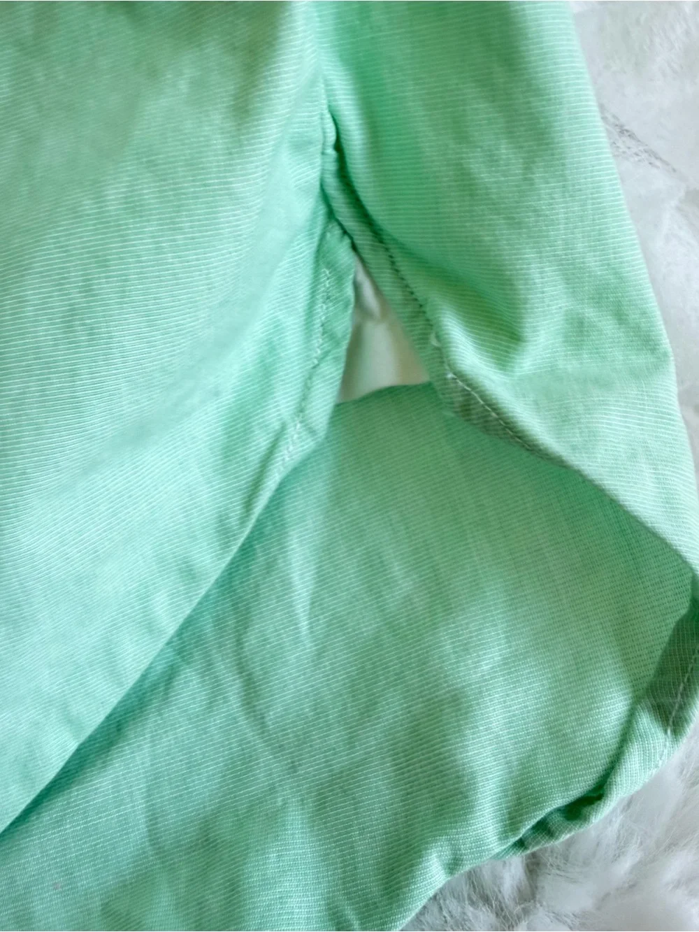 J. Crew Men's Mint Green Button-Down Shirt Sz LG Slim Fit